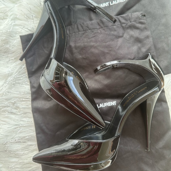 Saint Laurent Women's Black Stiletto Heels - Picture 8 of 13